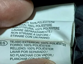 Chaqueta acolchada negra