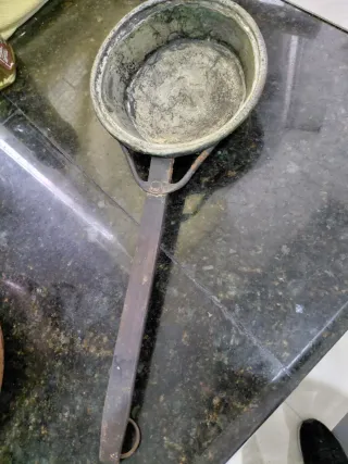 Juego 5 casos de cobre antiguos