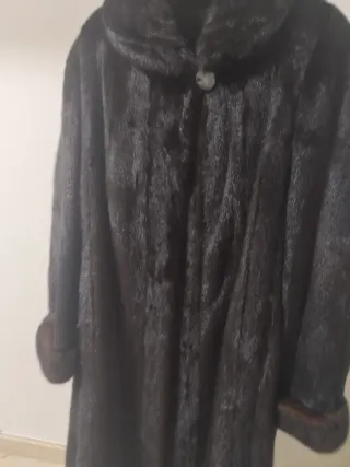 Chaquetón de bisonte negro y marrón