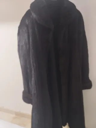 Chaquetón de bisonte negro y marrón