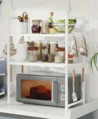 Scaffale porta microonde 3 ripiani cucina forno