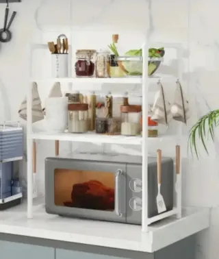 Scaffale porta microonde 3 ripiani cucina forno