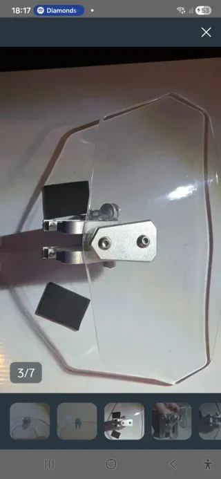 Deflector pantalla moto