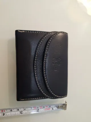 Monedero Billetero Ubrique Piel Azul Marino