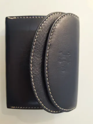 Monedero Billetero Ubrique Piel Azul Marino