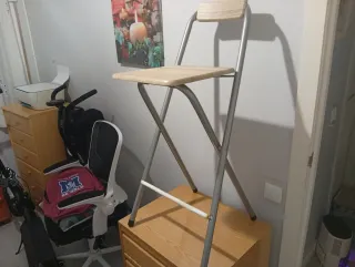 Bicicleta estática de metal