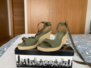 Sandalias Fosco Verde Mujer Talla 36