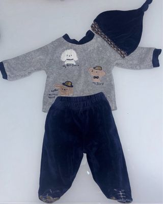 Completo neonato con cagnolini