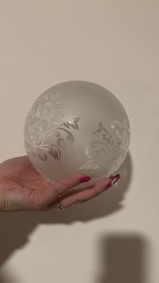 Lámpara exterior de hierro forjado vintage