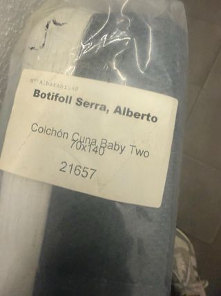 Colchón mini cuna 70 x 140 cms