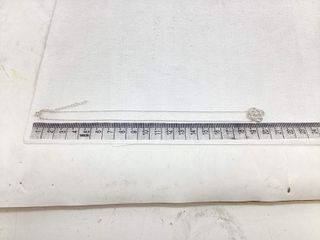 cadena plata 925mm con piedra con circonita 19 2.5cm