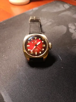 Reloj Tandorio Esfera Roja Automático