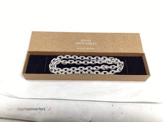 cadena plata 925mm con piedra con circonita 30cm