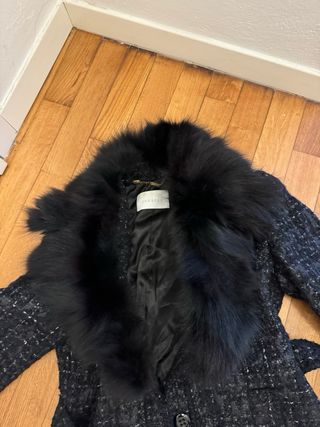 Cappotto lungo con pelliccia