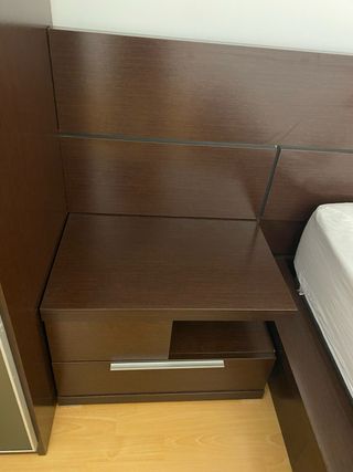 Canapé 150cm + Cabecero + 2 Mesitas (SIN colchón)