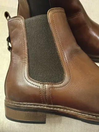 Botines Fosco Chelsea piel marrón
