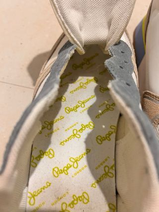 Zapatillas Pepe Jeans Talla 41 Beige/Blanco
