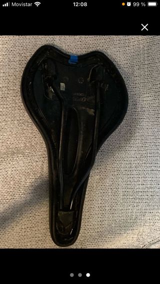 Sillín Ergosystem bici negro/azul