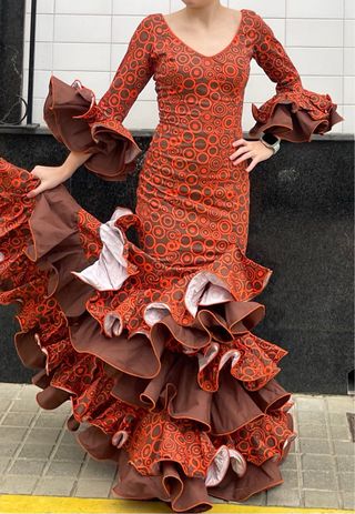 Traje de Flamenca Talla 34 hasta 38 MUY ELASTICO