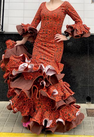 Traje de Flamenca Talla 34 hasta 38 MUY ELASTICO