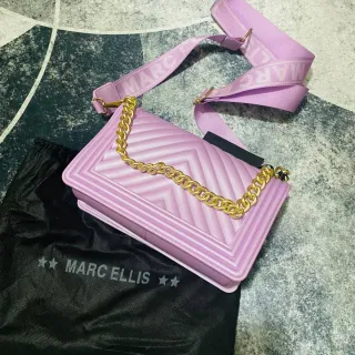 Borsa Marc Ellis tracolla matelassé lilla