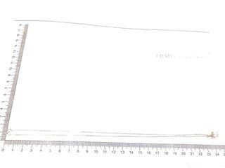 collar oro 18k con diamante de laboratorio 23cm