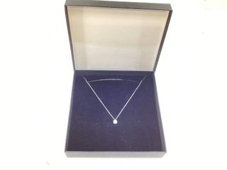 collar oro 18k con diamante de laboratorio 23cm