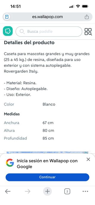 Caseta para mascotas grandes (25-45Kg)