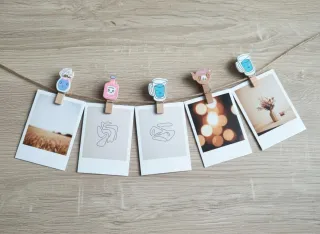 Pinzas decorativas para fotos