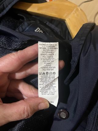 Chubasquero DOC azul talla L