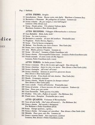Verdi. La forza del destino. Canto y piano. Kalmus