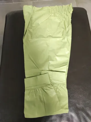 Pantaloni Ecco Pelle Verde