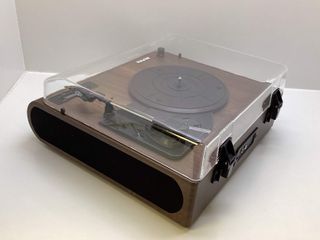 giradiscos retro spiler turntable with built-in speakers