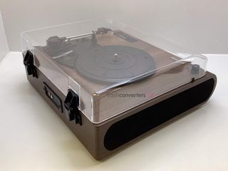 giradiscos retro spiler turntable with built-in speakers