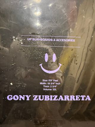 Tabla Surf Gony Zubizarreta
