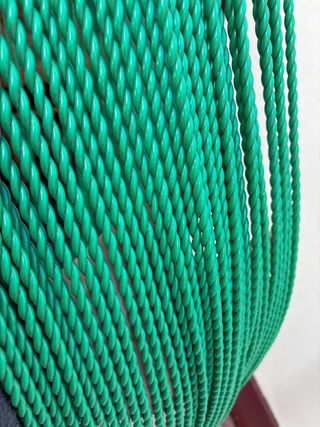 Cortina de puerta verde