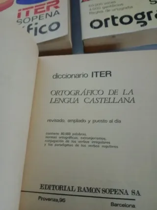 Diccionario Ortográfico Iter Sopena 1984