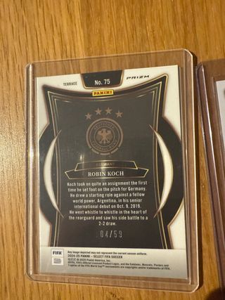 4 numeradas - Panini Select (incluye Rodri España)