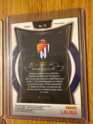 4 numeradas - Panini Select (incluye Rodri España)