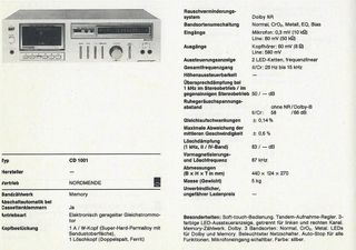 Giradischi NORDMENDE HI-FI RP 1010