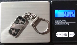 Llavero Plata Ley Póker Escudo  + Regalo