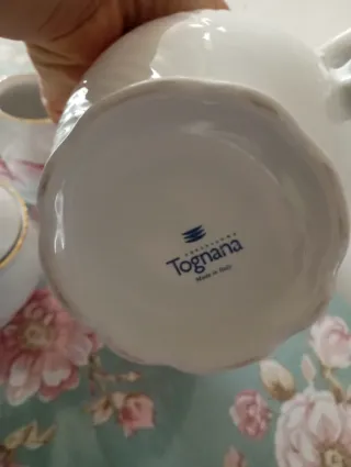 Set Teiera Lattiera Zuccheriera Porcellana