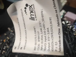 Guirnalda ilmex 400 LED per albero di Natale