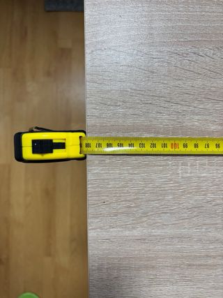 Escritorio Esquinero L Madera y Metal