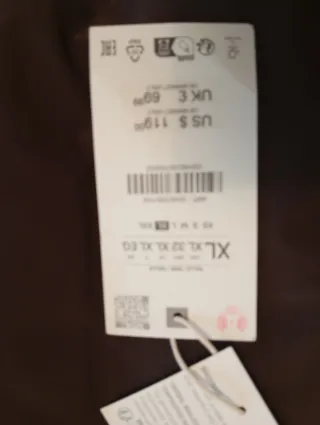 Anorak Zara Marrón Talla XL