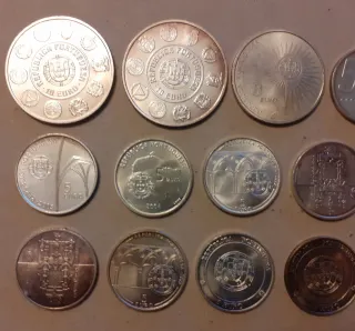 Lotto 15 Monete d'Argento Portogallo 243gr