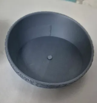 Vaso per piante decorativo bianco e blu