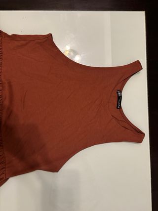 Vestito lungo Zara marrone