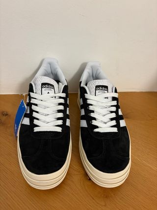 Adidas Gazelle Bold Scarpe Donna Nero Bianco