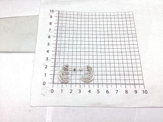 pendientes plata 925mm con piedra con circonita